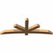 Ekena Millwork Alberta Smooth Timber Gable Bracket, Western Red Cedar, 96"W x 36"H x 5 1/2"D x 5 1/2"F, 9/12 Pitch GBW096X36X0606ALB00SWR - alternate 4